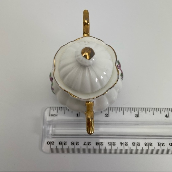 Miniature Ceramics Japan Sugar Dish with Lid - Picture 6 of 8